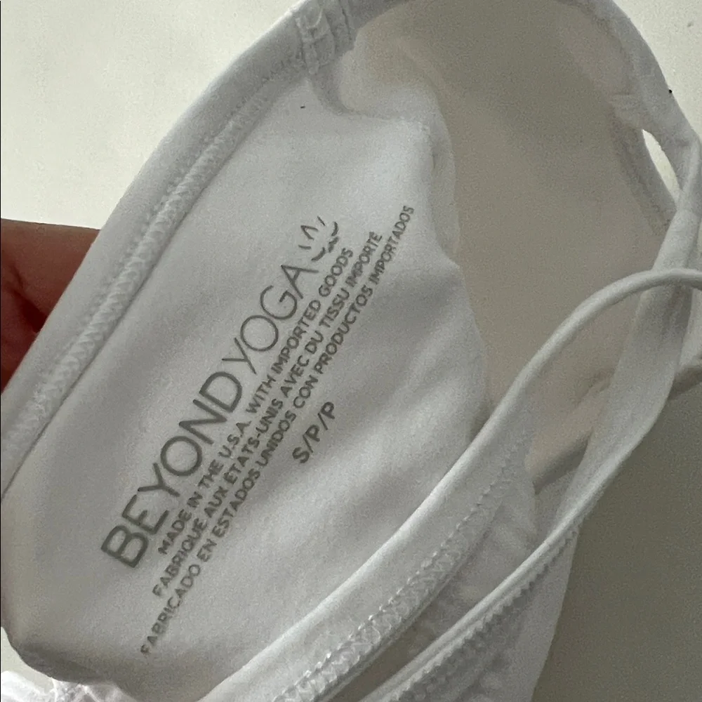 Beyond Yoga Spacedye Slim Racerback Cropped Tank Cloud White S $68 - Picture 5 of 6